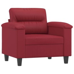 Fotel, winna czerwień, 60 cm, obity sztuczną skórą Lumarko!
