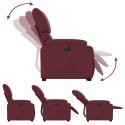 Podnoszony fotel masujący, elektryczny, rozkładany, bordowy Lumarko!