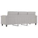 3-osobowa sofa, jasnoszary, 180 cm, tapicerowana mikrofibrą Lumarko!