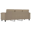 3-osobowa sofa, taupe, 180 cm, tapicerowana mikrofibrą Lumarko!