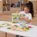 Drewniane Puzzle Układanka Montessori 2w1 Figurki Owoce Lumarko!