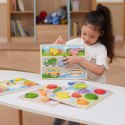 VIGA Drewniane Puzzle Układanka Montessori 2w1 Figurki Pojazdy Lumarko!