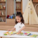 VIGA Drewniane Puzzle Układanka Montessori 2w1 Figurki Warzywa Lumarko!