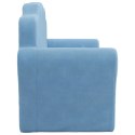 2-osobowa sofa dla dzieci, niebieska, miękki plusz Lumarko!