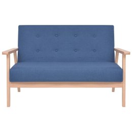 2-osobowa sofa tapicerowana, niebieska Lumarko!
