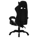 Fotel dla gracza z RGB LED, szaro-czarny, sztuczna skóra Lumarko!