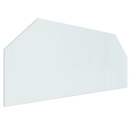 Panel kominkowy, szklany, sześciokątny, 120x50 cm Lumarko!