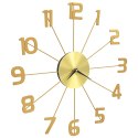 Zegar ścienny, metal, 50 cm, złoty Lumarko!