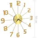 Zegar ścienny, metal, 50 cm, złoty Lumarko!