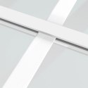 Drzwi przesuwne, szkło ESG i aluminium, 76x205 cm, białe Lumarko!