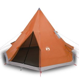 Namiot, 4-os., szaro-pomarańczowy, 367x367x259 cm, tafta 185T Lumarko!