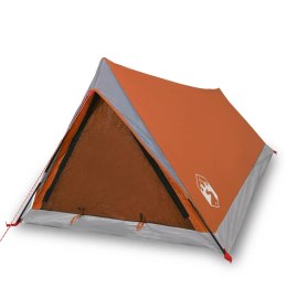 Namiot, 2-os., szaro-pomarańczowy, 200x120x88/62 cm, tafta 185T Lumarko!