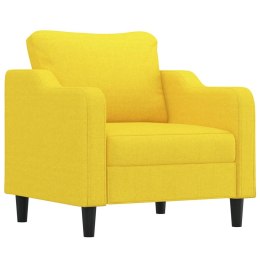 Fotel, jasnożółty, 60 cm, obity tkaniną Lumarko!