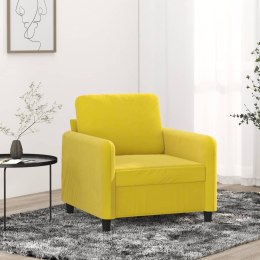 Fotel, żółty, 60 cm, obity aksamitem Lumarko!