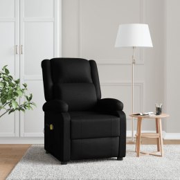 Fotel masujący, czarny, sztuczna skóra Lumarko!