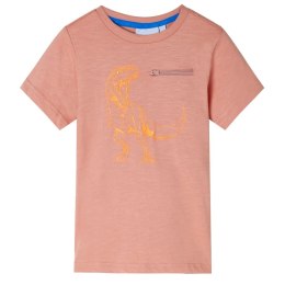 Koszulka dziecięca z krótkimi rękawami, jasnopomarańczowa, 140 Lumarko!
