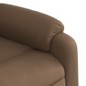 Fotel rozkładany, brązowy, obity tkaniną Lumarko!