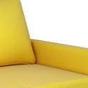 3-częściowy komplet wypoczynkowy z poduszkami, żółty, aksamit Lumarko!