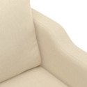 2-osobowa sofa, kremowa, 140 cm, tapicerowana tkaniną Lumarko!