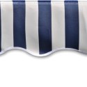 Tkanina do markizy, niebiesko-biała, 3 x 2,5 m (bez ramy) Lumarko!