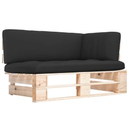 Ogrodowa sofa narożna z palet, impregnowane drewno sosnowe Lumarko!