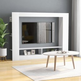 Szafka pod TV, biała, 152x22x113 cm, materiał drewnopochodny Lumarko!