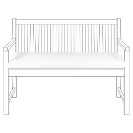 Poduszka na ławkę ogrodową 112 x 54 cm biała VIVARA Lumarko!