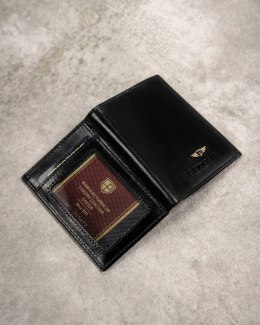 Zestaw prezentowy: elegancki skórzany portfel, etui na karty i brelok - Peterson Lumarko!