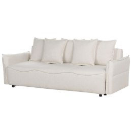 Sofa rozkładana z pojemnikiem biała KRAMA Lumarko!
