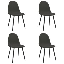 Krzesła stołowe, 4 szt., 45x53,5x83 cm, czarne, ekoskóra Lumarko!