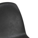 Krzesła stołowe, 6 szt., czarne, sztuczna skóra Lumarko!