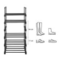 6-poziomowy stojak na buty, organizator przechowywania żelaza, konfigurowalny projekt, oszczędność przestrzeni i wszechstronna p