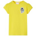 Koszulka dziecięca z krótkimi rękawami, jaskrawożółta, 140 Lumarko!