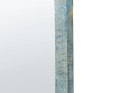 Drewniane lustro ścienne 66 x 109 cm niebieskie MELAY Lumarko!