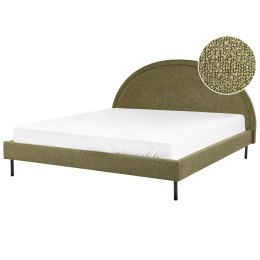 Łóżko boucle 180 x 200 cm zielone MARGUT Lumarko!
