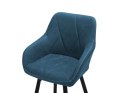 Zestaw 2 krzeseł barowych niebieski DARIEN Lumarko!