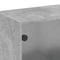 Szafka wisząca, szklane drzwi, szarość betonu, 68x37x68,5 cm Lumarko!