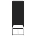 Szafka ze szklanymi drzwiami, czarna, 69x37x100 cm Lumarko!