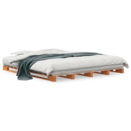 Łóżko z palet, woskowy brąz, 180x200 cm, lite drewno sosnowe Lumarko!