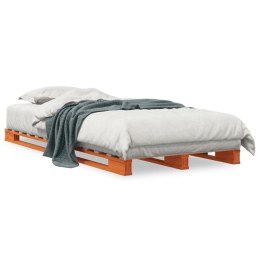Łóżko z palet, woskowy brąz, 90x200 cm, lite drewno sosnowe Lumarko!
