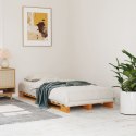 Łóżko z palet, woskowy brąz, 90x200 cm, lite drewno sosnowe Lumarko!