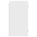 Szafka wisząca ze szklanymi drzwiami, biała, 35x37x68,5 cm Lumarko!