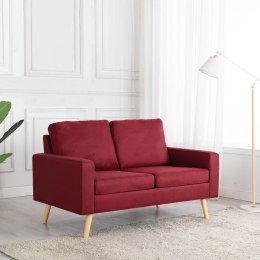 2-osobowa sofa, kolor czerwonego wina, tapicerowana tkaniną Lumarko!