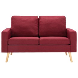 2-osobowa sofa, kolor czerwonego wina, tapicerowana tkaniną Lumarko!
