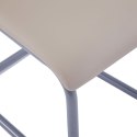 Krzesła stołowe, wspornikowe 2 szt., cappuccino, sztuczna skóra Lumarko!