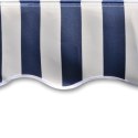 Tkanina do markizy, niebiesko-biała, 350 x 250 cm Lumarko!