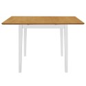 Rozsuwany stół jadalniany, biały, (80-120) x 80 x 74 cm, MDF Lumarko!