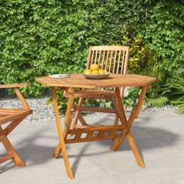 Składany stół ogrodowy, 90x75 cm, lite drewno akacjowe Lumarko!