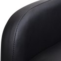 Fotel masujący, czarny, sztuczna skóra Lumarko!