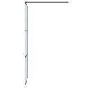 Ścianka prysznicowa, czarna, 90x195 cm, mrożone szkło ESG Lumarko!